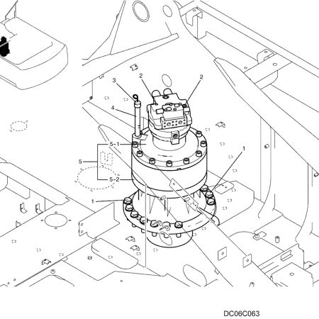 Swing Motor Assy LC15V00027F1 LC15V00027F2 for Kobelco SK350-8 SK350-9 Excavator