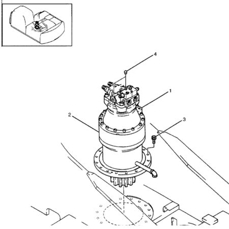 コベルコ SK250LC-6E 掘削機用スイングモーター ASSY LQ15V00014F2