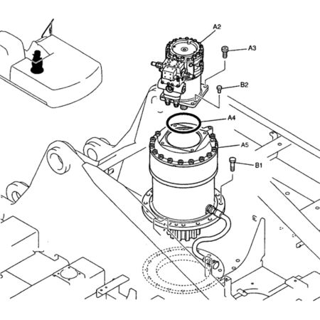 コベルコ建機SK480LC掘削機用スイングモーターAssy LS15V00001F1 LS15V00001F3