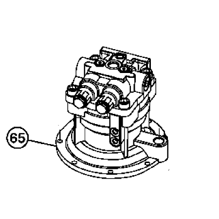 Swing Motor Head 9196961 for John Deere 120D 130G 135D 135G 135C 3554 3754D 120C Excavator