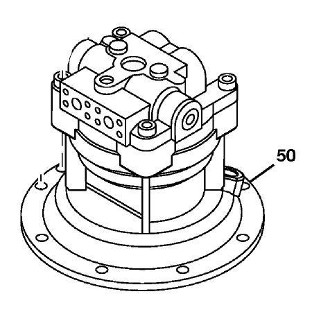 Swing Motor Head AT183685 for John Deere 160LC Excavator