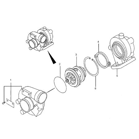Turbolader 135-8331 für Caterpillar CAT 313B 313B CR mit 4D34 Motor
