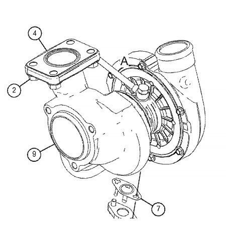 Turbocharger 444-8091 for Caterpillar CAT 318D2 L 320D2 GC M315D2 M317D2 with C4.4 Engine