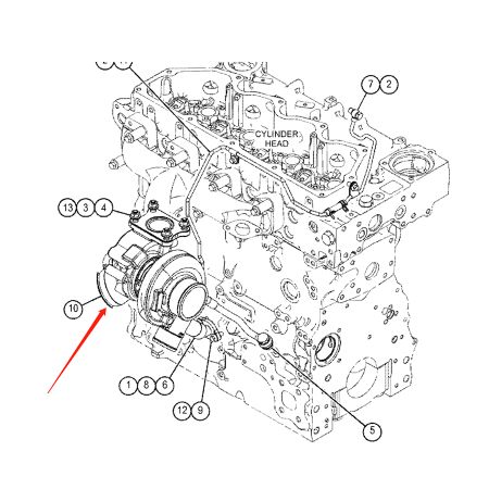 Turbolader 450-1868 für Caterpillar CAT 315F L mit C4.4-Motor