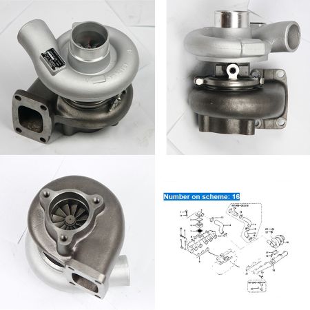 Turbocharger 5I-5015 5I5015 Turbo  TD06 TDO6H-14C/14  for Caterpillar CAT Excavator E200B Engine E200B