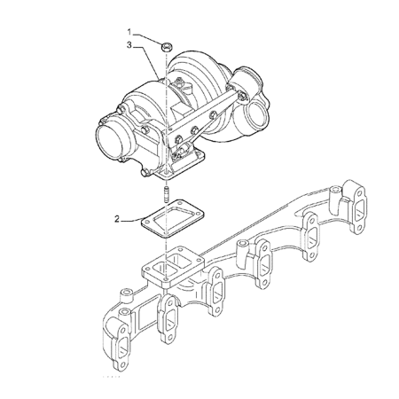 Turbocharger 6905080 for New Holland Excavator E195W MH5.6