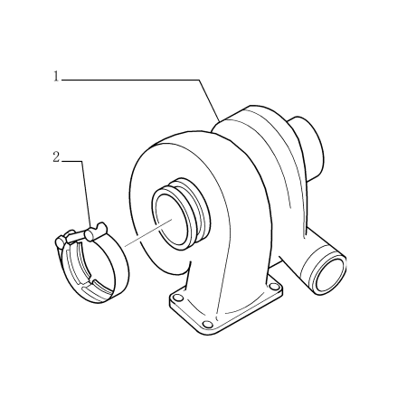 Turbocharger 76193455 for New Holland Excavator EX255 EX285