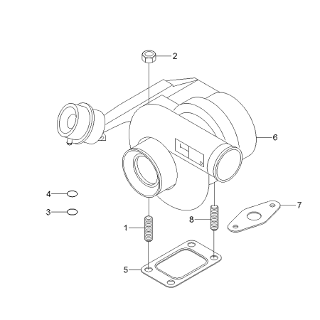 Turbocharger XKDE-01530 XKDE01530 for Hyundai Excavator R210W-9 R210W9-MH R250LC-9 with HCEC Engine