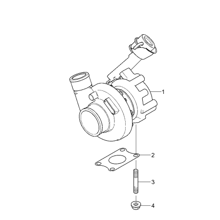 Turbocharger ZUAC-00714 ZUAC00714 for Hyundai Excavator R125LCR-9A