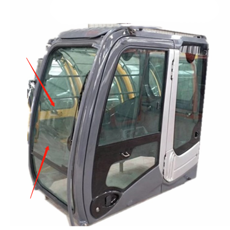 Upper Front Glass 4289519 for Hitachi Excavator EX100-2 EX100-3 EX120-2 EX200-2 EX200-3 EX220-2 EX220-3 EX300-2 EX300-3 EX400-3 EX550 EX60-2 EX60-3