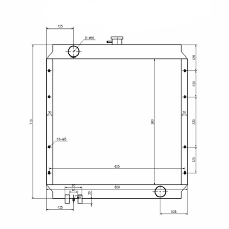 water-radiator-core-ass-y-139-8867-1398867-for-caterpillar-excavator-cat-307b