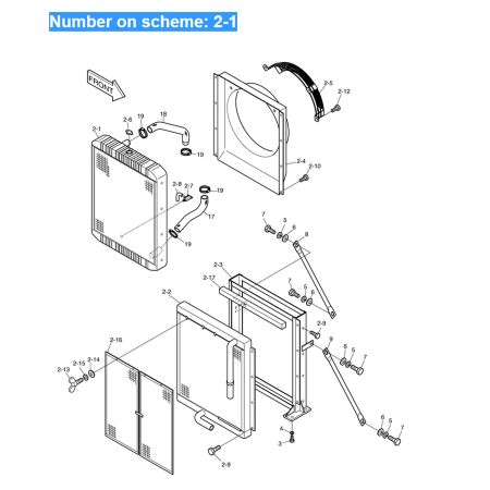 water-tank-radiator-ass-y-13d-51000-13d51000-for-doosan-excavator-solar-400lc-v