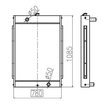water-tank-radiator-ass-y-for-doosan-excavator-dh210w-7