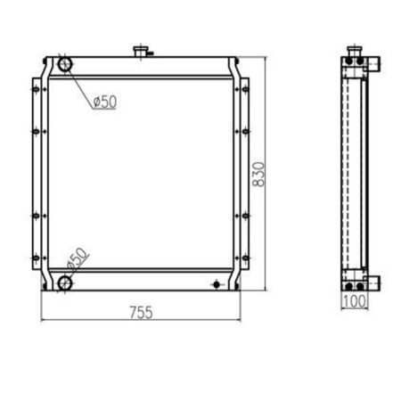 water-tank-radiator-ass-y-for-kato-excavator-hd820v