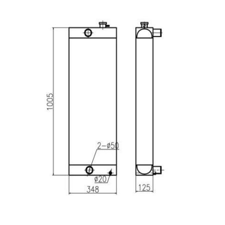 water-tank-radiator-ass-y-for-sany-excavator-sy195c-9