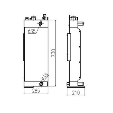 water-tank-radiator-ass-y-for-sany-excavator-sy60b
