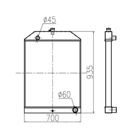 water-tank-radiator-ass-y-for-yuchai-excavator-yc135-8
