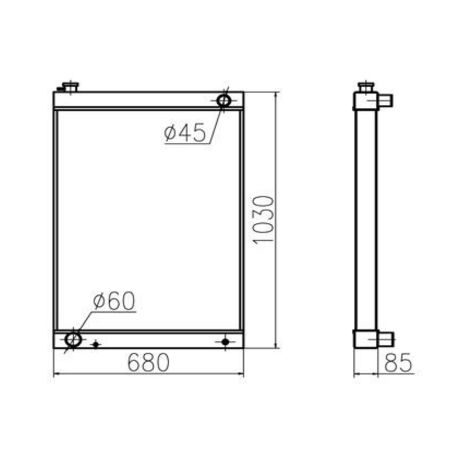 water-tank-radiator-ass-y-for-yuchai-excavator-yc230lc-8