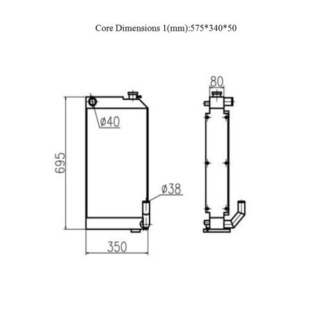 water-tank-radiator-ass-y-for-yuchai-excavator-yc60-8
