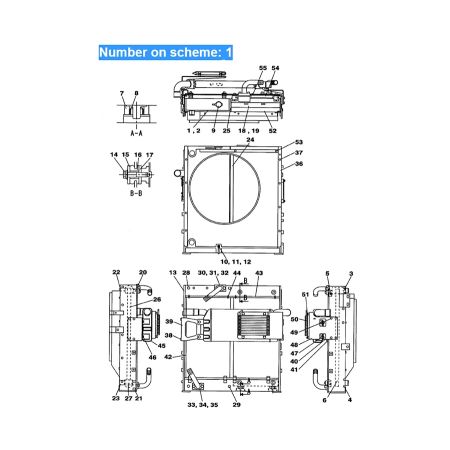 water-tank-radiator-ass-y-ln002920-for-case-excavator-cx240b-cx240blr