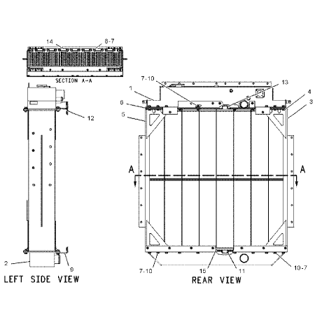 water-tank-radiator-core-6i-3297-6i3297-for-caterpillar-challenger-cat-75c-75d-85c-85d-85e-95e-637e