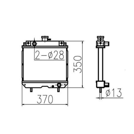 Water Tank Radiator Core ASS'Y 119853-44510 11985344510 for Yanmar
