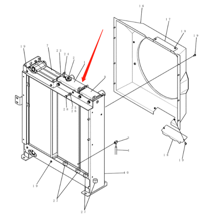 Buy Water Tank Radiator Core YB05P00019S001 for Kobelco Excavator SK215SRLC SK235SR-1E SK235SR-2 SK235SRLC-2 from YEARNPARTS store