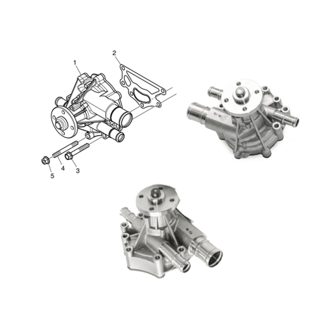 Water Pump 400921-00214C 400921-00214B for Doosan Daewoo Excavator DX57W-5