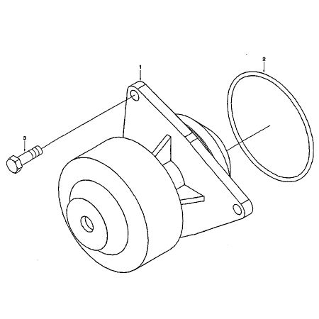 Bomba de água SA3802973 para escavadeira Volvo EC290