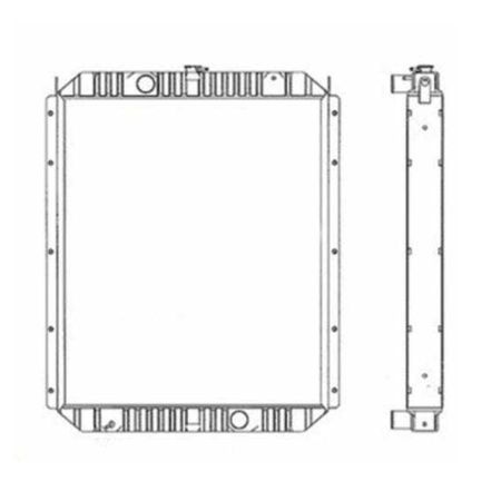 Water Radiator Core ASS'Y 21M-03-11110 21M0311110 for Komatsu Excavator PC600-6 PC600LC-6 PC650-6 PC650LC-6