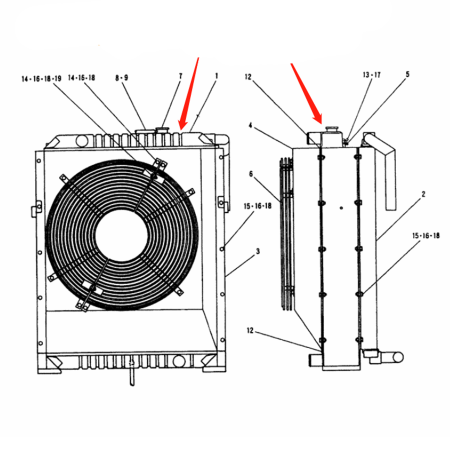 Buy Water Radiator Core YN05PU0002S001 YN05PU0003S001 for Kobelco Excavator SK200-4 SK210-4 SK200LC-4 SK210LC-4 from YEARNPARTS store