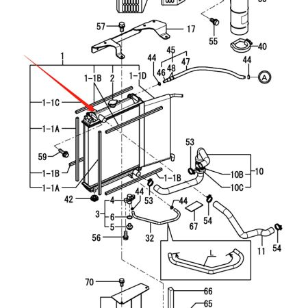 Water tank radiator 172A47-13160 172A4713160 for Yanmar Excavator VIO27 VIO50U VIO55 VIO55-5B