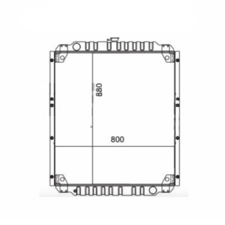Buy Water Tank Radiator 194-5561 for Caterpillar Excavator Cat 318B L 318B LN 317B L 317B LN from YEARNPARTS online store