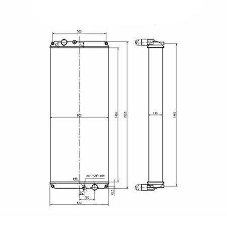 Buy Water Tank Radiator 1P-6101 for Caterpillar Tractor Cat  772 641B 650B 657B Caterpillar Track 773 from YEARNPARTS online store