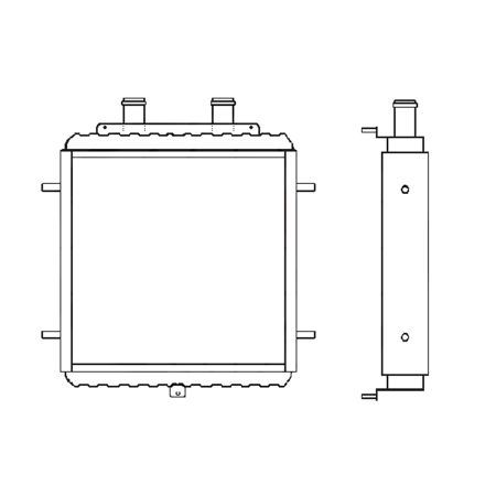 Water Tank Radiator 30926621 for JCB Excavator GROUNDHOG-6x4