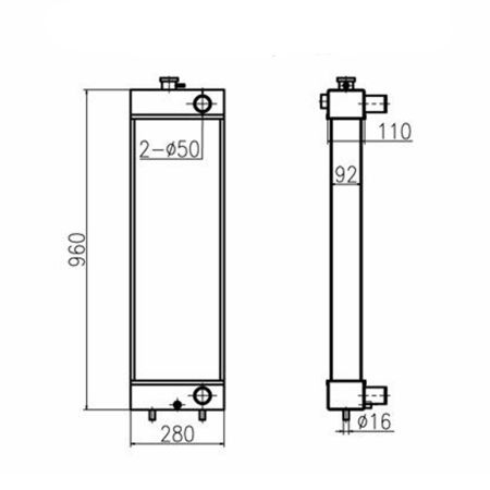Buy Water Tank Radiator 326-3865 for Caterpillar Excavator Cat 311D LRR 312D 312D L from YEARNPARTS online store