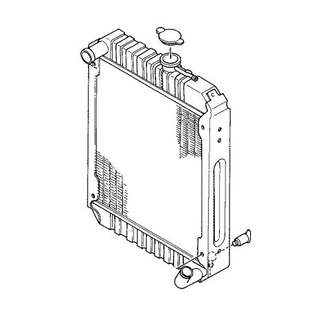 Water Tank Radiator 4268249 4294849 for Hitachi Excavator EX12 EX15