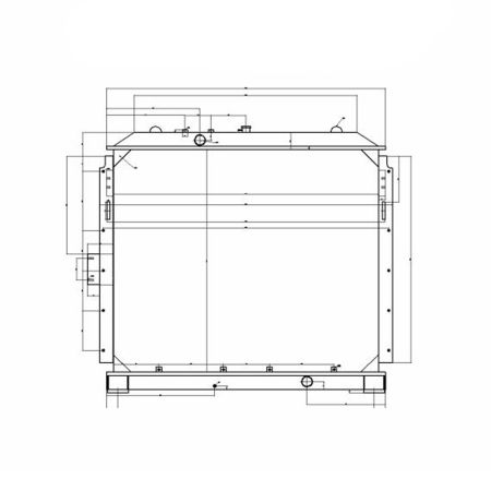 Water Tank Radiator 4474012 for Hitachi Excavator ZX800 ZX850H