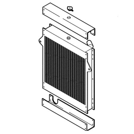 Water Tank Radiator 73177757 for New Holland EW160 EC130 EC160 Excavator