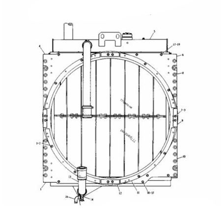 Buy Water Tank Radiator 7C-6186 for Caterpillar Tractor Cat D7H D7H LGP SERIES II from YEARNPARTS online store