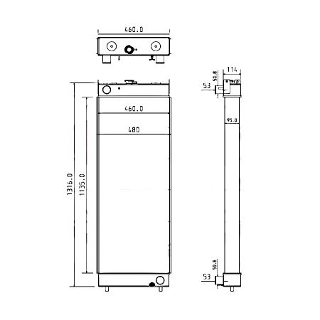 Buy Water Tank Radiator ASS'Y 206-03-35161 for Komatsu Excavator PC240LC-10 PC240NLC-10 PC290LC-10 PC290NLC-10 from YEARNPARTS online store