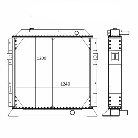 Buy Water Tank Radiator ASS'Y 209-03-77100 209-03-71110 for Komatsu Excavator PC1800-6 PC750-6 PC750-7 PC750SE-6 PC800-6 PC800-7 from YEARNPARTS online store