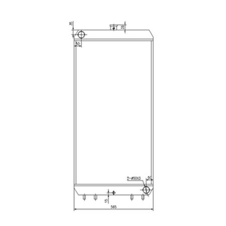 Water Tank Radiator Ass'y 263G2-12202 263G212202 for Hitachi Loader ZW220 ZW220-HCMF