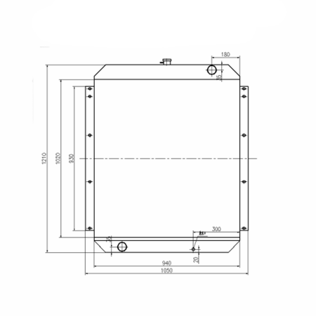 Water Tank Radiator ASS'Y for Kato Excavator HD2045
