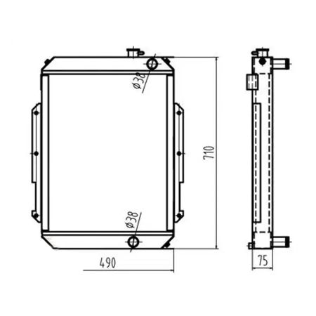 water-tank-radiator-ass-y-for-kato-excavator-hd250-7