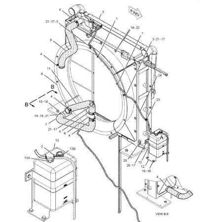 Water Tank Radiator & Hydraulic Oil Cooler 3836408 383-6408 for Caterpillar 345C MH 345D 349D with C13 Engine