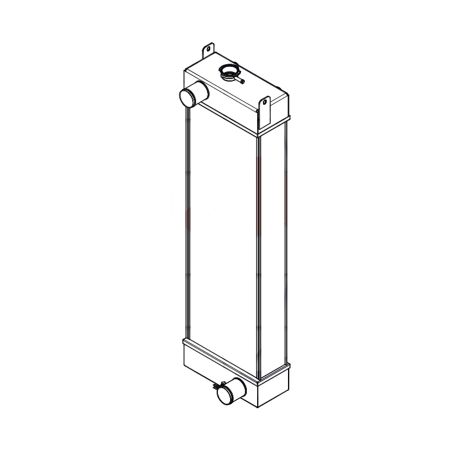 Water Tank Radiator PM05P00013S001 for Case Excavator CX27B