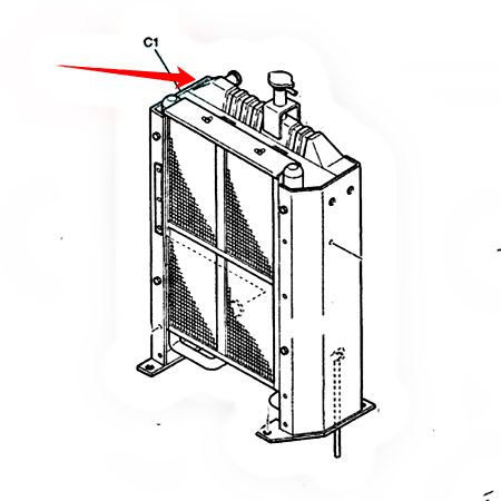 Water Tank Radiator YT05P00009F1 YT05P00009F3 for Kobelco 70SR-1E 80MSR-1E SK80CS-1E Excavator