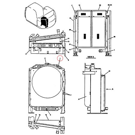 Water Tank Radiator YV05P00005R100 for New Holland E115SR Excavator