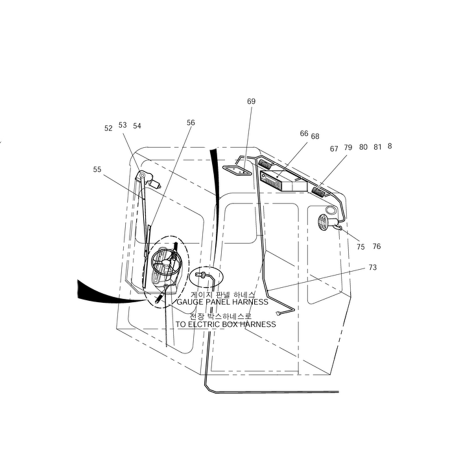 Wiper Motor 2538-9010 for Doosan Daewoo Excavator SOLAR 50W-III